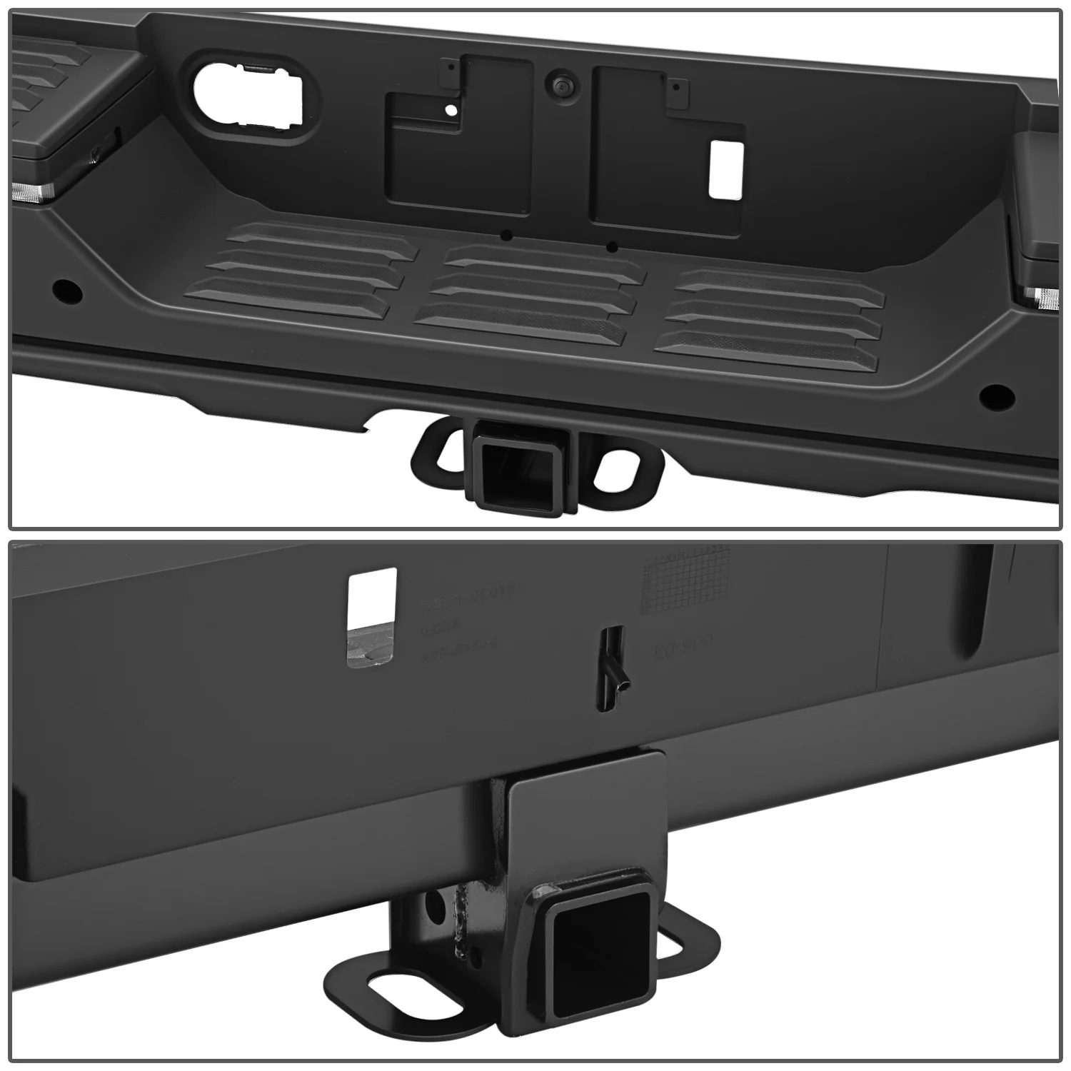 Primered Black Rear Bumper w/Parking Sensor Holes<br>22-26 Toyota Tundra - Image 5