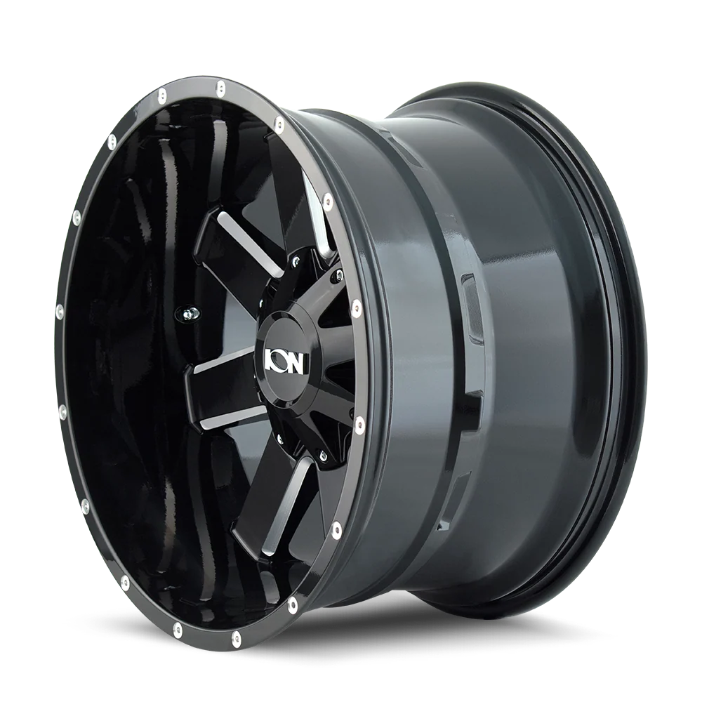 Type 141 20x12in Gloss Black Milled Wheel <br> 8x170 Bolt pattern / -44 mm offset / 125.2 mm Hub - Image 2