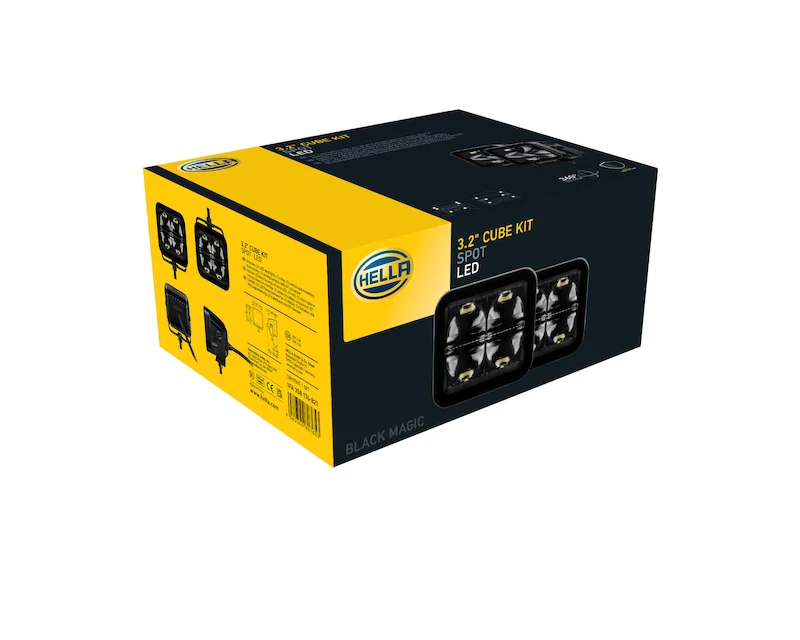 Black Magic 3.2in L.E.D. Cube Kit - Spot Beam <br> Universal - Image 6