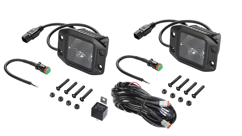 Black Magic 3.2in L.E.D. Cube Kit - Flood Beam <br> Universal - Image 4