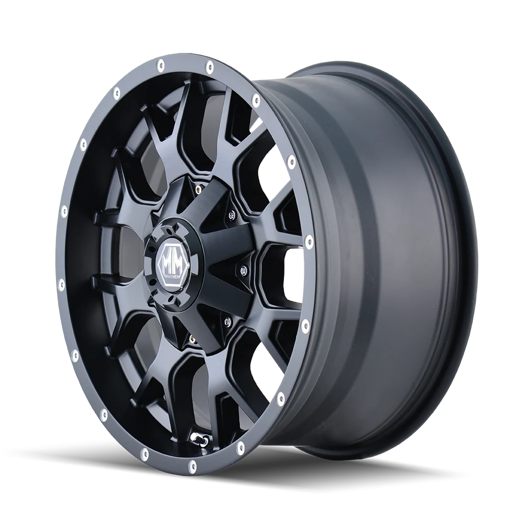 Warrior 8015 Matte Black Wheel <br> 20x9 / 6x120 BP / 30mm Offset / 78.1mm Hub - Image 2